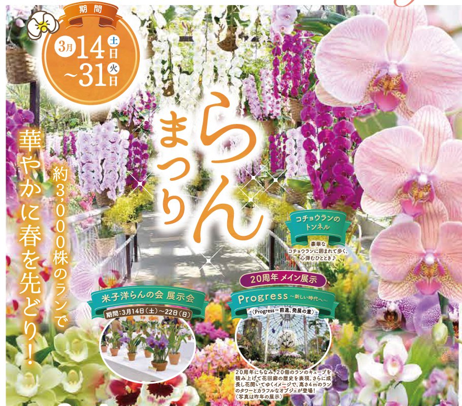 とっとり花回廊 らんまつり